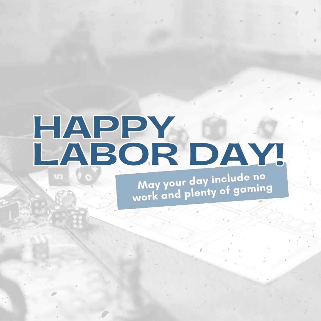 Happy Labor Day from the Gaming Paper crew! 🙌 We're wishing you a day full of gaming and time with friends (no work allowed here). 
.
.
.
#LaborDay #DND #TTRPG #Gaming #RoleplayingGame #Maps #Mapmaking #DNDPaper #GamingPaper