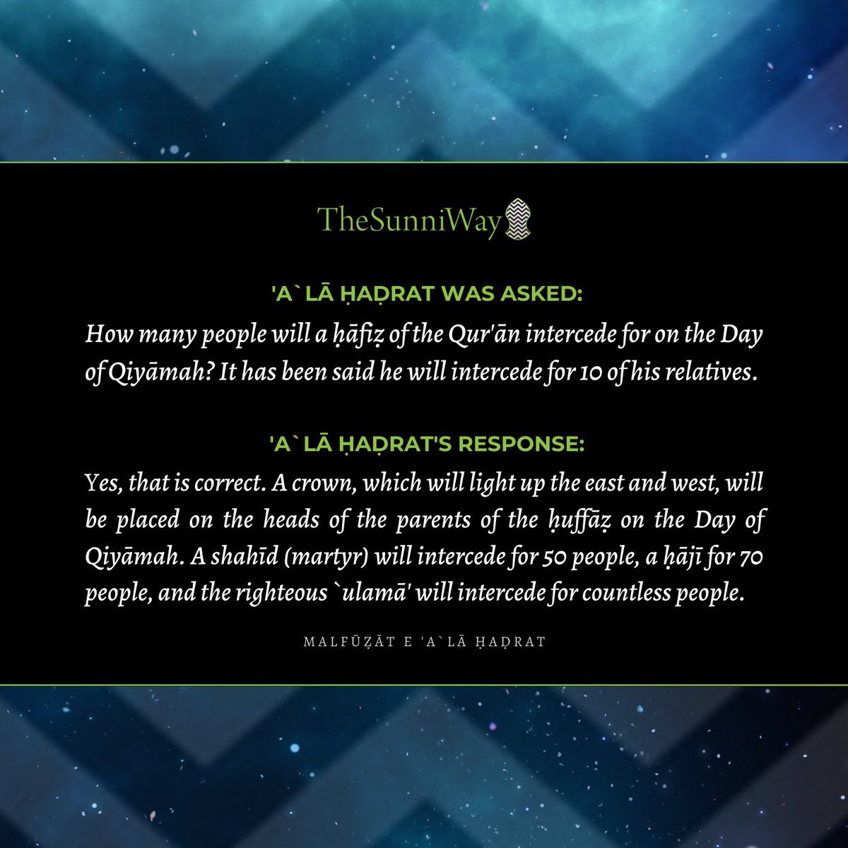 TheSunniWay's tweet photo. https://t.co/B1yOxBGFdN