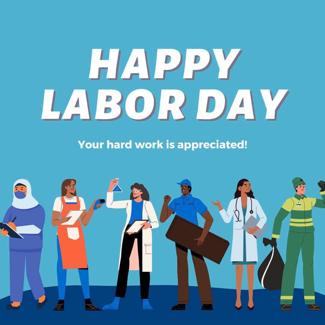 Happy #LaborDay from UAB Medicine! 👏 Thank you to all of our incredible employees, your hard work is appreciated. Enjoy this day of recognition—it's well-deserved! 💚