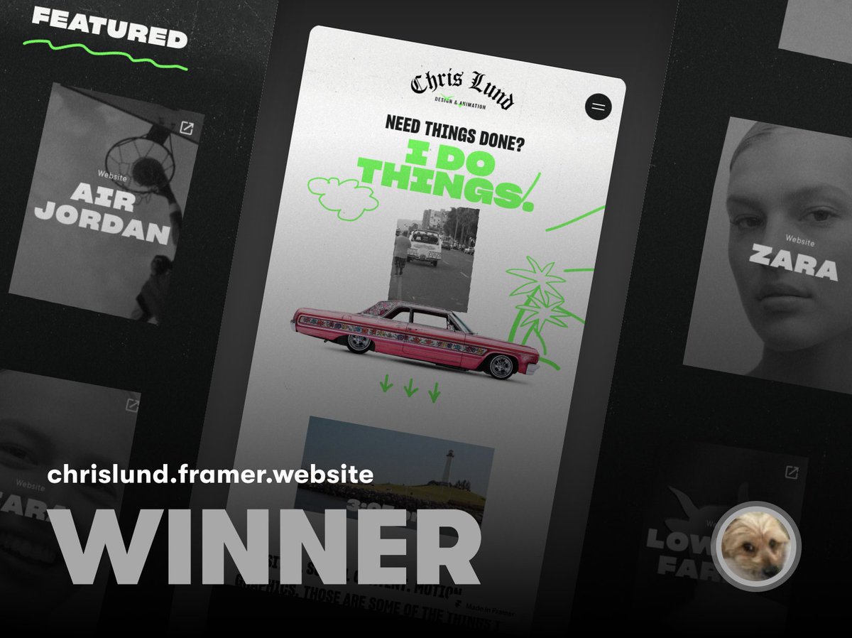 framer's tweet photo. 🥁 🏆 The August Site of the Month award goes to... @silktricky

Check out their website and why we love it: https://t.co/hTT5h5Oo5i https://t.co/ZvvWNBdlSx