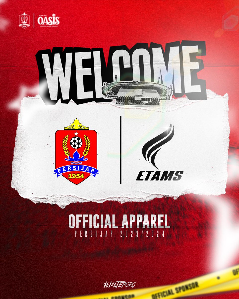 Persijap's tweet photo. Welcome Aboard Etams Indonesia
Official Partner Apparel
Persijap Jepara Season 2023-2024
Let's Rock This City!
_
#Persijap #IkiJeporo #Etams https://t.co/rz3wvwF76Z