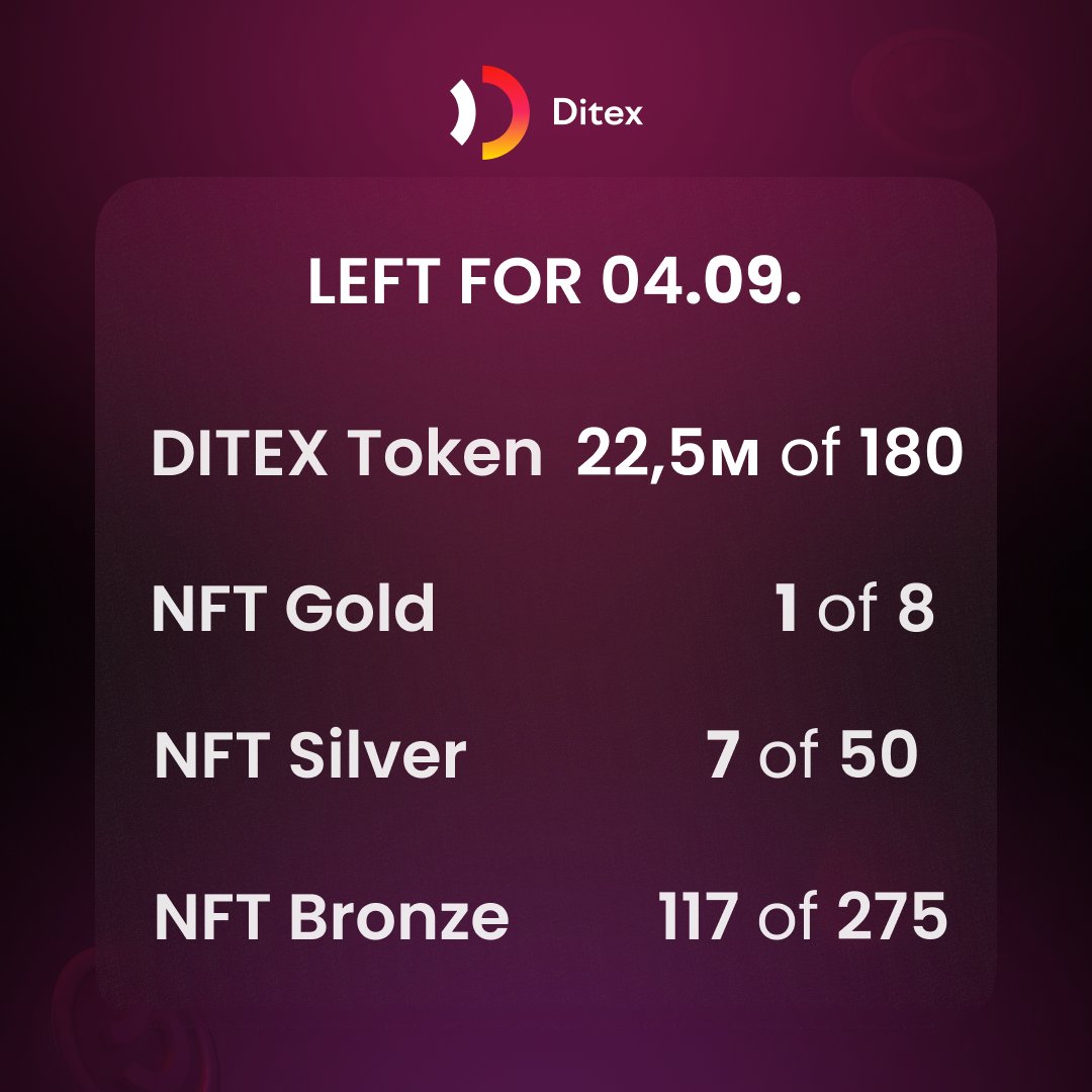 #DITEX #Crypto #NFT #Privatesale