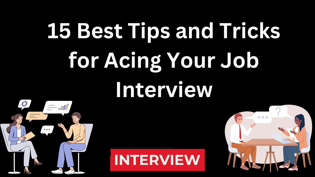 Mainu101's tweet image. 15 Best Tips and Tricks for Acing Your Job Interview

#interview #BestInterviewtips #howtoaceinterview
 
👇👇👇👇👇👇👇👇
book-somahar.com/2023/09/15-bes…