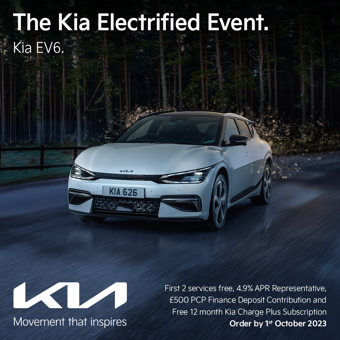 Our Kia Electrifed event is extended until 1st October. So there's more time to test drive a new Kia! Get your first two services free, 12 months free Kia Charge Plus subscription &amp; deposit contributions on selected models. Click here to test drive bit.ly/3Z4oX0f