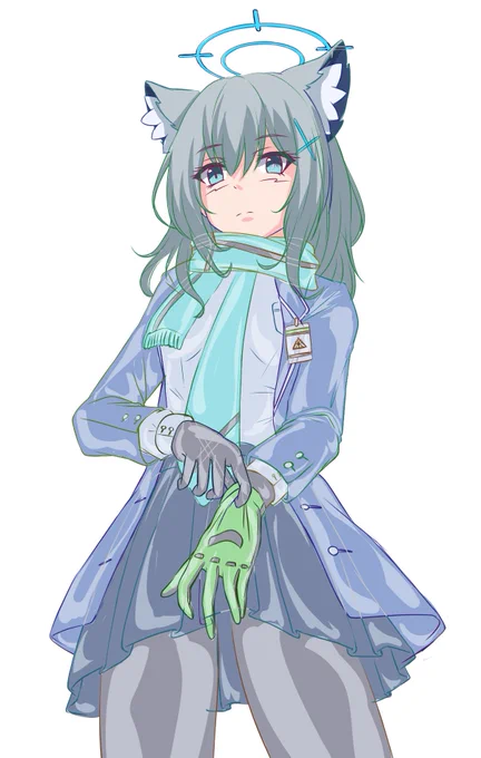 次予定カラーラフ(ラバーシロコ)#ブルアカ #砂狼シロコ 