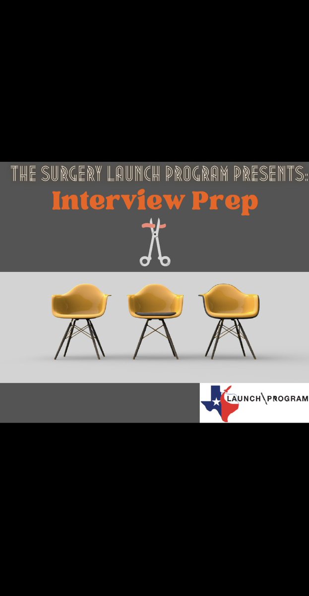 Join us tomorrow at 7pm for our session on Interview Prep! See you then #launchprogram #utsw #utswmatch #utswstudents #gensurgmatch2024