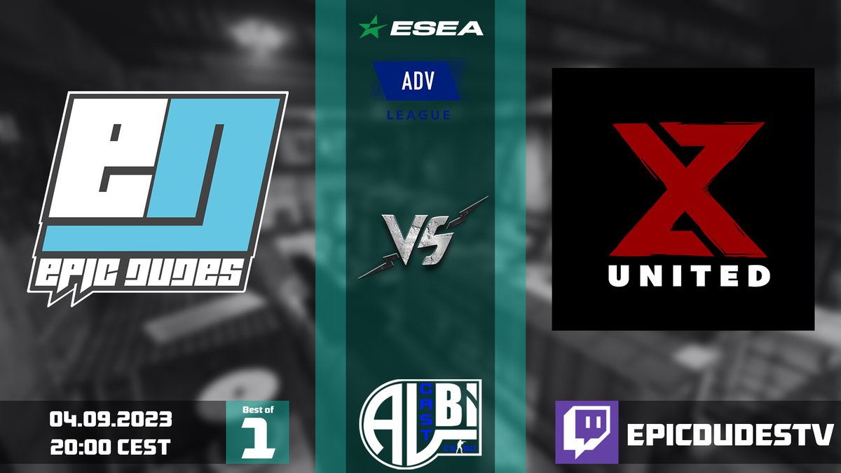Alberto 'Albi' A. (@albi1985hs) on Twitter photo 🏆<a href="/ESEA/">ESEA League</a> Advanced - S46
⚔️<a href="/EPICDUDESGAMING/">DIE DUDES</a> vs <a href="/exzentriqunited/">Exzentriq United</a>
⏰20:00 CEST
🗺️Bo1 - TBA
🎙️<a href="/P4tt_1984/">Patrick 'P4tt' Strelau</a> <a href="/Albi1985HS/">Alberto 'Albi' A.</a>
📺twitch.tv/epicdudestv
Nach dem Sieg ist vor dem Sieg!!
Ganz klare "KANTE" zeigen ist doch wohl LOGISCH :).
Haben direkt noch ein game für euch :)!!! 🏆<a href="/ESEA/">ESEA League</a> Advanced - S46
⚔️<a href="/EPICDUDESGAMING/">DIE DUDES</a> vs <a href="/exzentriqunited/">Exzentriq United</a>
⏰20:00 CEST
🗺️Bo1 - TBA
🎙️<a href="/P4tt_1984/">Patrick 'P4tt' Strelau</a> <a href="/Albi1985HS/">Alberto 'Albi' A.</a>
📺twitch.tv/epicdudestv
Nach dem Sieg ist vor dem Sieg!!
Ganz klare "KANTE" zeigen ist doch wohl LOGISCH :).
Haben direkt noch ein game für euch :)!!!