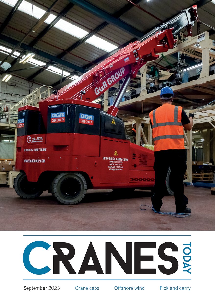 September issue of Cranes Today out now
The digital and print issue of Cranes Today magazine’s September 2023 issue is out today. Download or read online here: lnkd.in/etACiCX6 
#lifting 
#cranes
