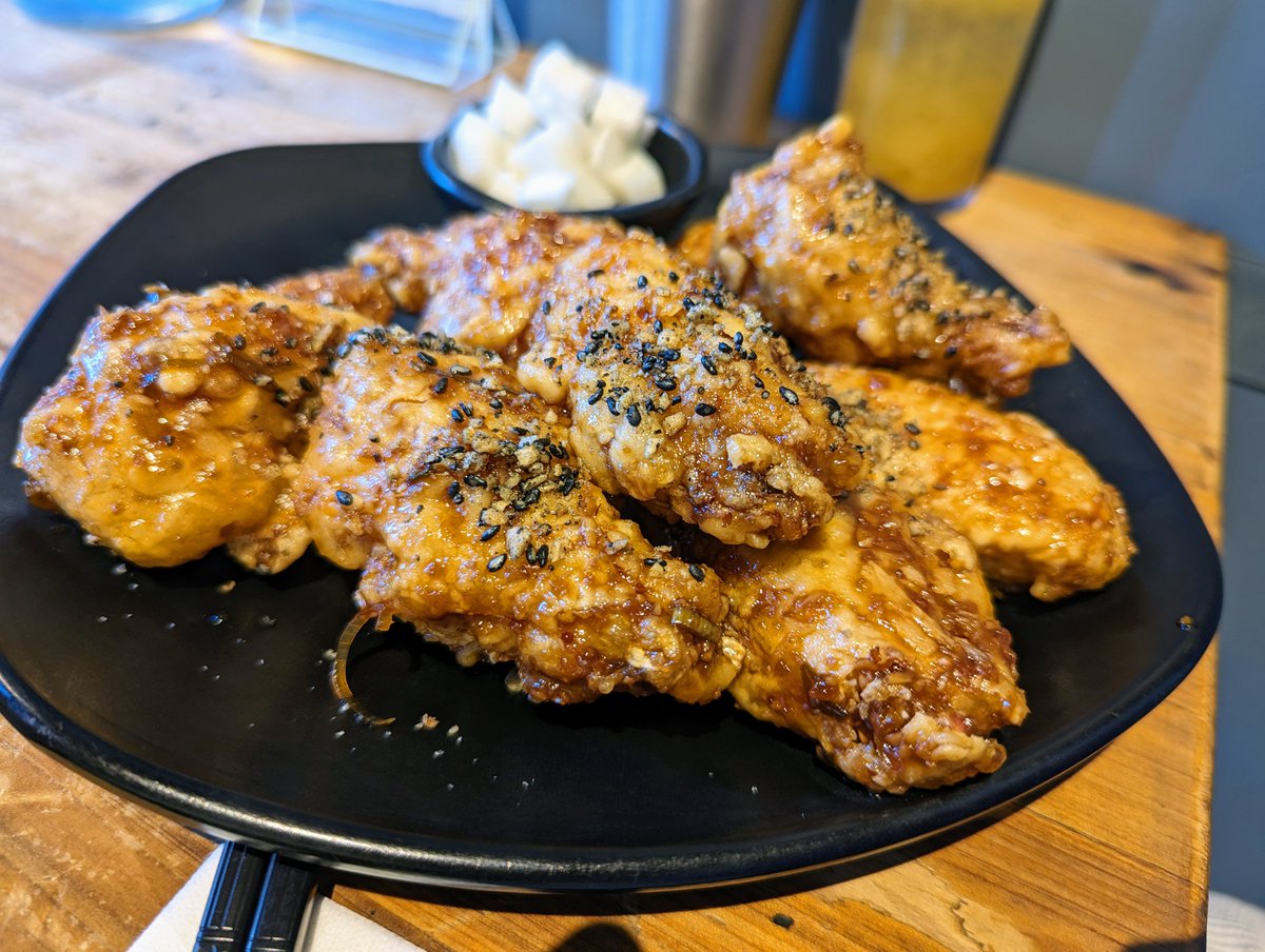 TD2timeMVP's tweet photo. The best Korean fried chicken and among the best ramen we've had in the Triangle was at M Kokko in Durham. M Restaurants have set a standard of excellence in this area. 🍗🍜 @M_RestaurantsNC
https://t.co/TfmvP02Mmb
#DurhamNC #NCTriangle #YelpNCTriangle #NCFood #CarolinasFood 🥢 https://t.co/bVRVwOo3bk
