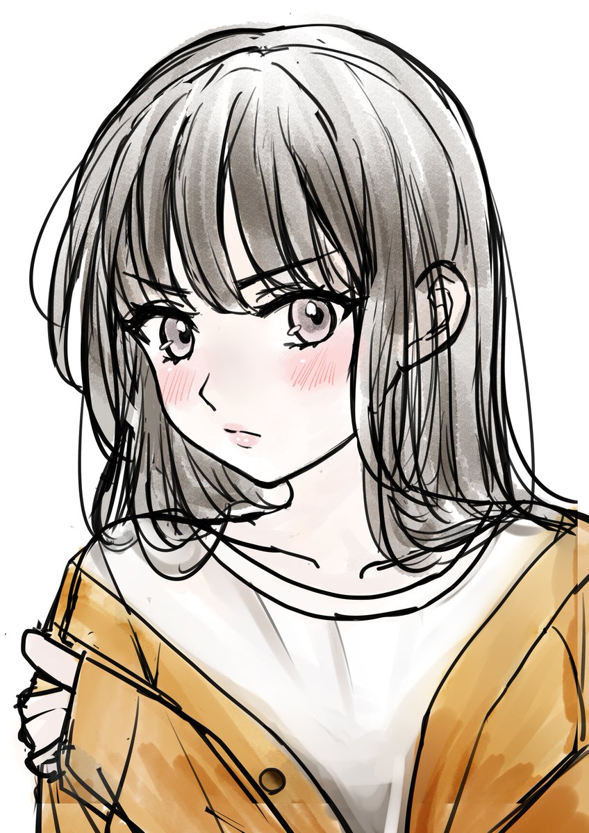 「この絵もっとちゃんと描きたいプンスコの女の子 」|餅田いずみ⭐️ご依頼受付中のイラスト