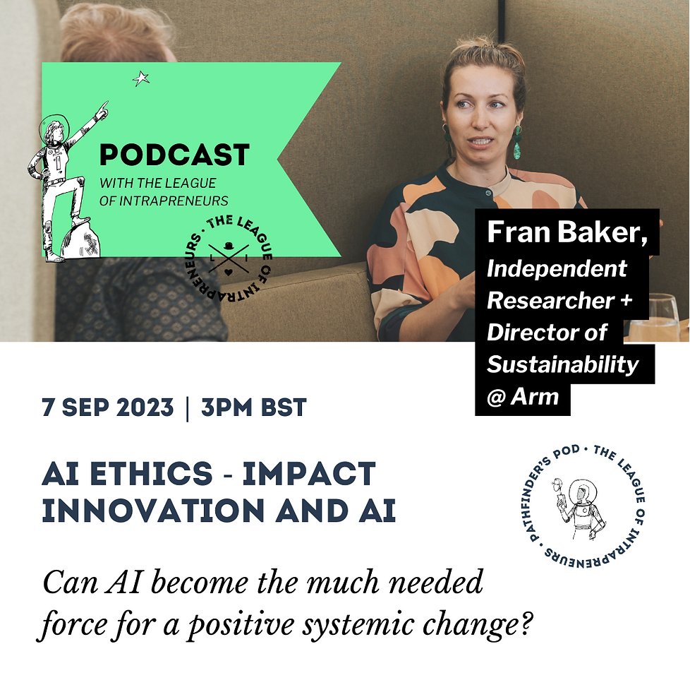 Join Fran Baker, Director of Sustainability at Arm, as she shares her academic research on the sustainability of AI and explores whether AI can become the much needed force for positive systemic change.
This is a free event with limited capacity, register: bit.ly/3L9Tbt1