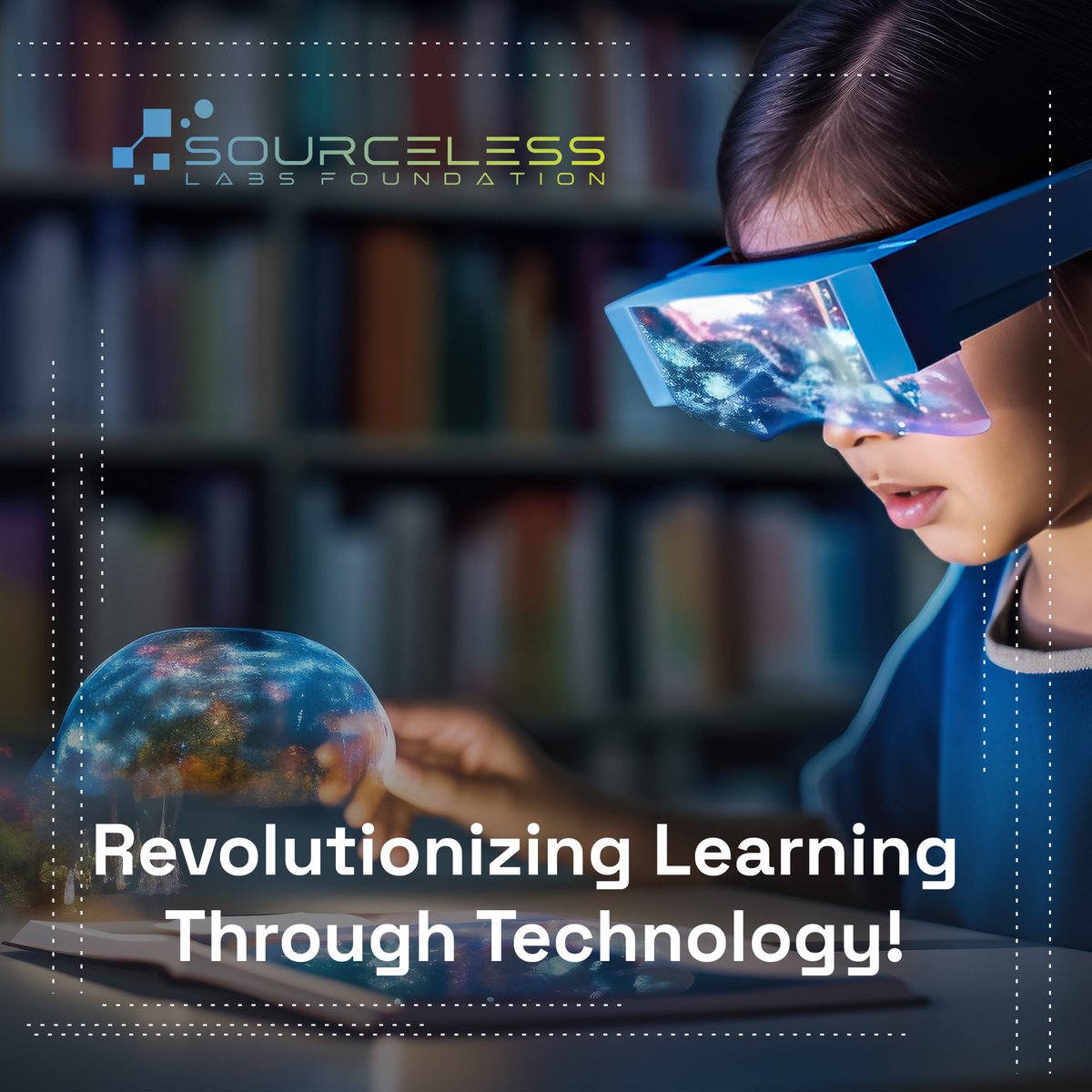 Transforming education through cuting-edge technology is our mission at SourceLess Labs Foundation. From interactive learning to digital classrooms, we're reshaping the way knowledge is acquired. Join us on this revolution! #EdTechRevolution #SourceLessLabs