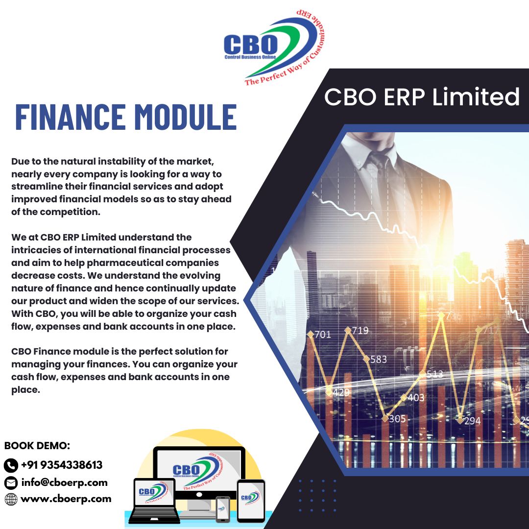 Ready to take your financial game to the next level? 💰 Introducing our revolutionary Finance Module, designed to help companies like yours thrive in an ever-changing market.
.
#pharma #cboerp #erp #erpsoftware #erpsolutions #erpsoftwaresolutions #mrreportingsoftware #business