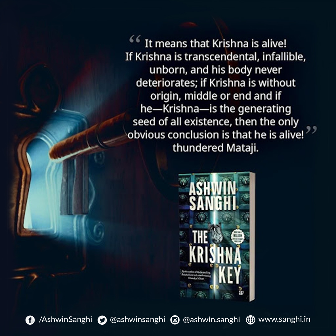 ashwinsanghi's tweet photo. Will Krishna return to save humanity once more? Get all the answers in #TheKrishnaKey. Order now! #BharatSeries https://t.co/RUVpII8olA
