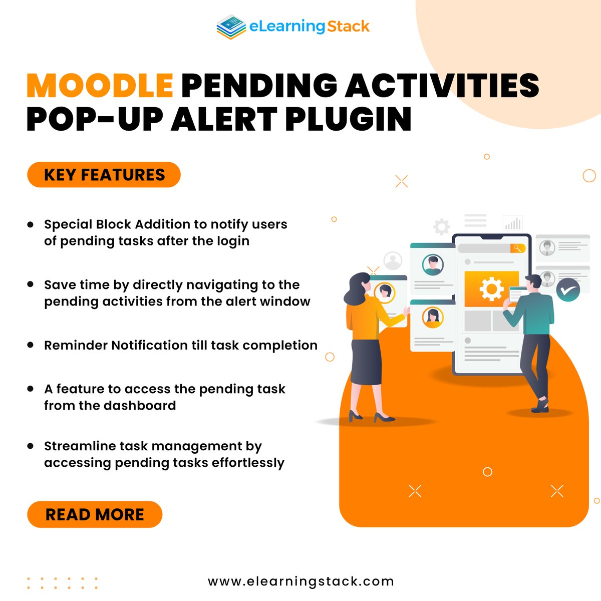 Elearningstack's tweet image. No more missed deadlines! Our Pending Activities Popup Alert plugin for Moodle LMS keeps you updated with pending activities. ⏰📚
To know more visit - elearningstack.com/product/moodle…
#notifications #moodleplugin #learningmanagementsystem #elearningstack