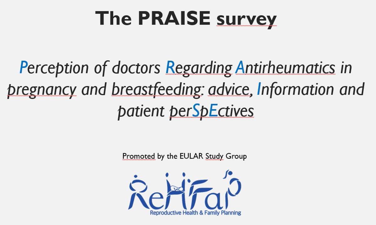<a href="/Lupusreference/">Laurent ARNAUD</a> <a href="/TheLancetRheum/">The Lancet Rheumatology</a> Thanks <a href="/Lupusreference/">Laurent ARNAUD</a> for highlighting this global comment 🌐
To collect more perspectives, please fill out and share the PRAISE survey 👇 if you are #HCPs who prescribe or perform counselling about #antirheumaticdrugs 💊in #pregnancy 🤰

Thanks! 🙏

surveymonkey.com/r/6M6WVZ8 📝