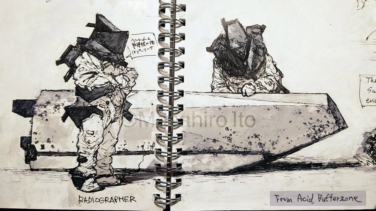Concept sketches for a character that is a self-homage to my Pyramid Head.
"Radiographer(s)" for Electric Hard-Shelled Bullet for the railguns used by ИС159 from Acid Bufferzone.