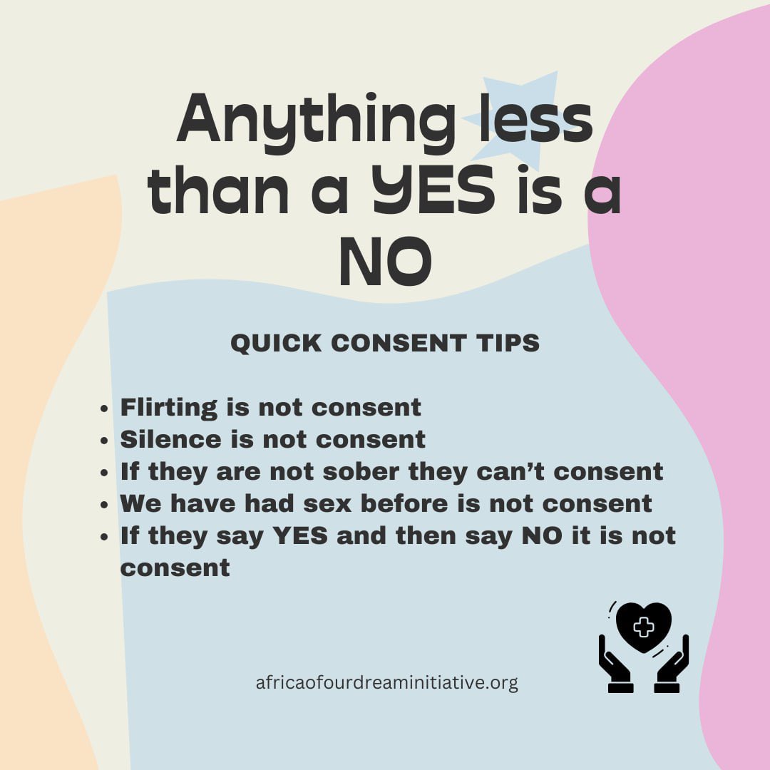 official_AODI's tweet photo. Celebrating World #SexualHealth Day 

Today we join the #global movement to promote sexual health by sharing helpful tips to help us understand what #consent is and how to ensure it is sought for and received before engaging in any form of sexual encounter. 

#aodi #WHO #health https://t.co/DJNYJNSRFC