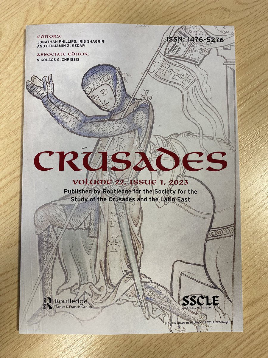 Behold!  The latest edition of the 'Crusades' journal

Should you wish to find out more about the journal, or if you are interested in joining the 'Society for the Study of the Crusades and the Latin East' then go to …usadesandthelatineast.wildapricot.org

@latineast