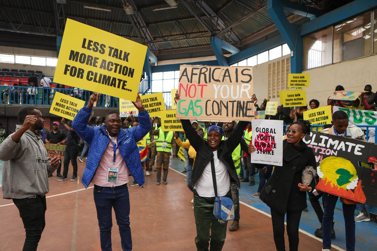 FoLTurkana's tweet photo. We march for our lands and territories! 

We march for our environment! 

We march for our food systems! 

We march for women and water ! 

We march for climate justice! 

We march for Africa ! 

#PeoplesACS23 https://t.co/zYLA2yFiIk