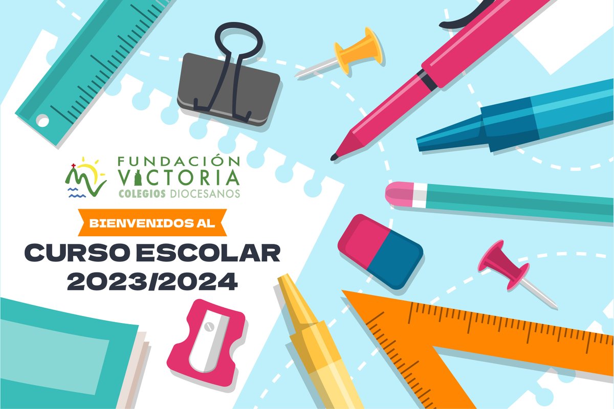 fvictoria_es's tweet photo. Hoy damos la bienvenida a nuestro alumnado de Educación Secundaria, Bachillerato y Ciclos Formativos.

¡Bienvenidos al curso escolar 2023/2024! ✌️

#ColegiosDiocesanos #AlestilodeMaría https://t.co/DuzSClAi73