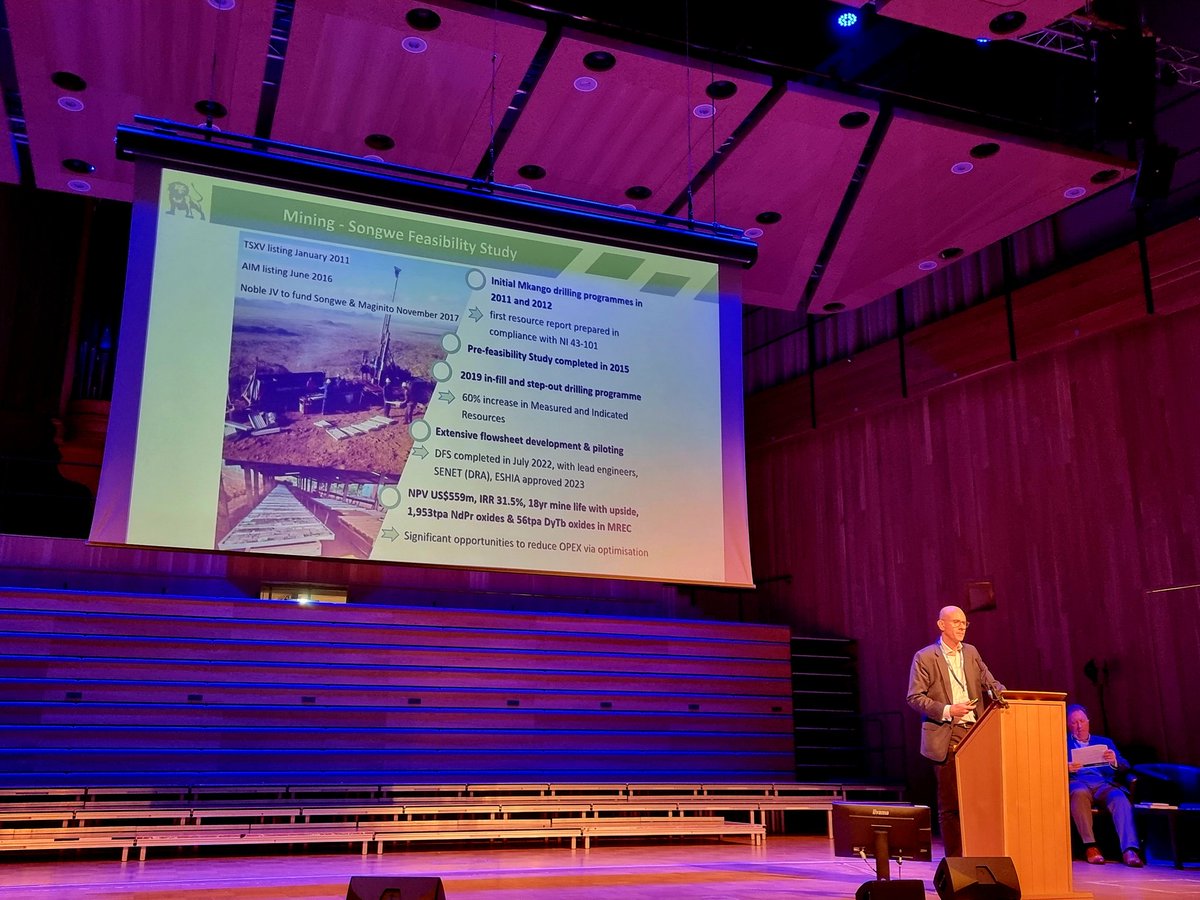 Share_Talk's tweet image. @MkangoResources CEO Will Dawes presenting @unibirmingham - 27th International Workshop on the exciting developments for #RareEarths and Permanent Magnet recycling supply chain today at #REPM2023 #HyProMag #MKA