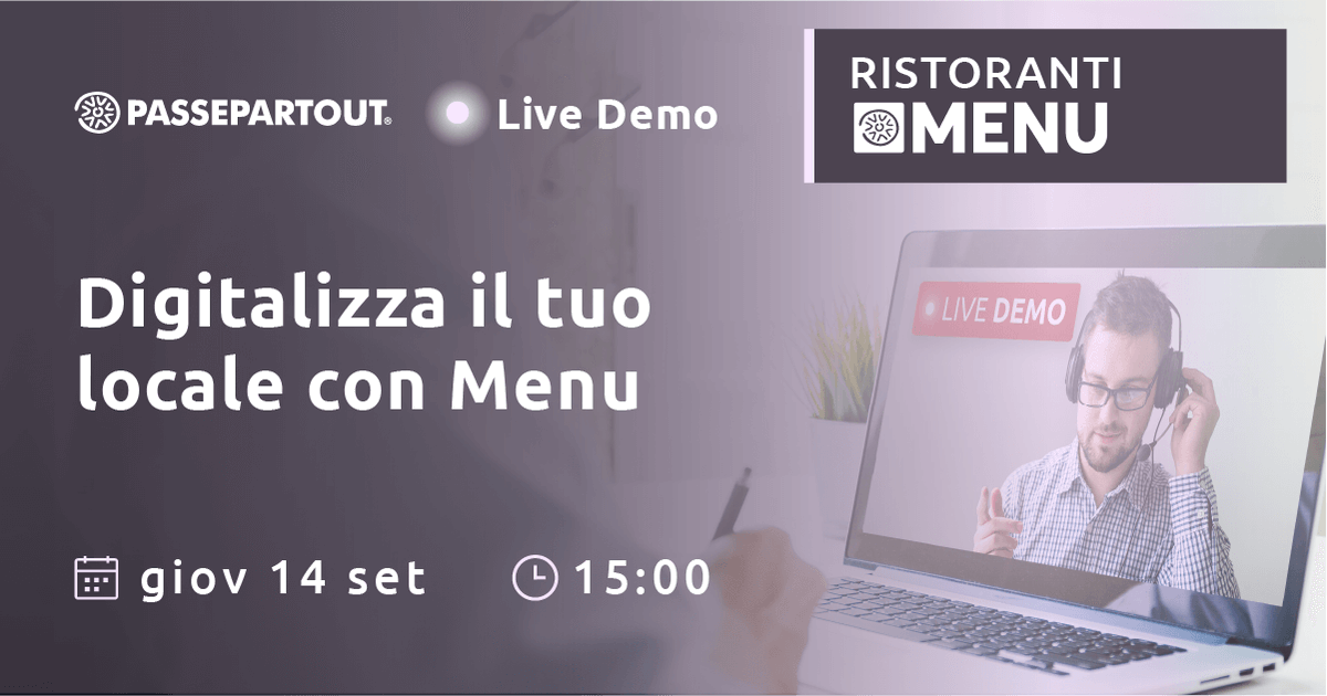 WorkGroupSrl's tweet photo. 🍽️📲 Partecipa alla Live Demo gratuita di Passepartout MENU il software che gestisce in maniera veloce e precisa, tutte le attività del tuo locale.👍Iscriviti subito  basta compilare il modulo di registrazione qui: https://t.co/LP9AUJMn9g 
#GestioneRistoranti #Software #LiveDemo https://t.co/ptNaHpno9y