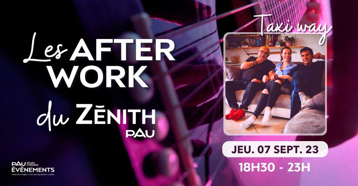 After work ce jeudi soir au Zénith de Pau ! Réservations à contactzenith@pau-evenements.fr ou 05 59 80 77 50