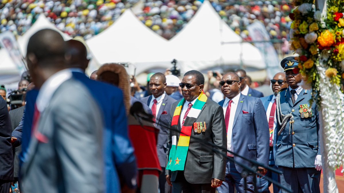 MbalulaFikile's tweet photo. Todqy, 4 September 2023, we are at the Inauguration Ceremony of His Excellency, President @edmnangagwa, following his recent victory in the just ended elections.
More than 11 Heads of State, Former Presidents, Prime Ministers &amp; Vice Presidents are in attendance. https://t.co/YLJfu2XQ5m