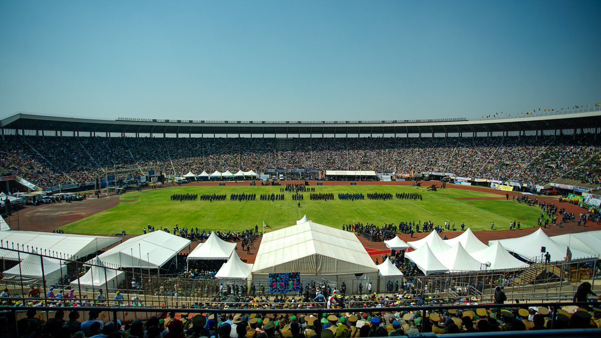MbalulaFikile's tweet photo. Todqy, 4 September 2023, we are at the Inauguration Ceremony of His Excellency, President @edmnangagwa, following his recent victory in the just ended elections.
More than 11 Heads of State, Former Presidents, Prime Ministers &amp; Vice Presidents are in attendance. https://t.co/YLJfu2XQ5m