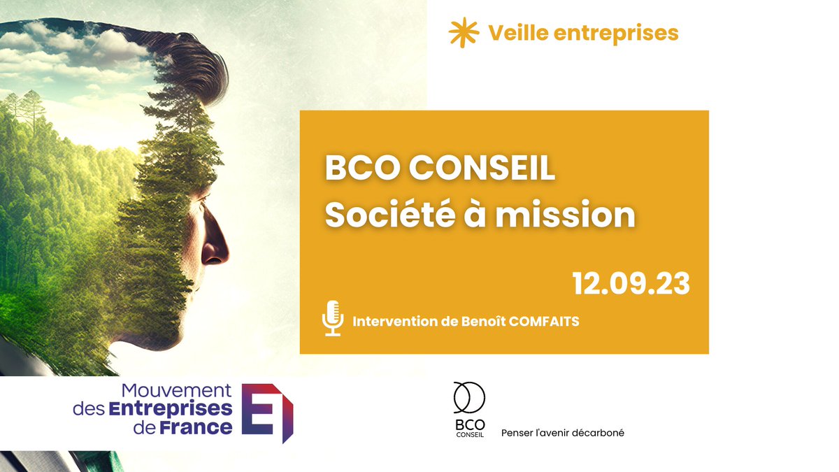 bco_conseil's tweet photo. [EVENEMENT] 🌟L’entreprise à mission : une solution pour booster vos recrutements et améliorer votre image employeur ? https://t.co/IAwWladrr6 
Benoît Comfaits, Conseil en transition énergétique et fondateur de BCO CONSEIL, interviendra pour faire part de son expérience https://t.co/1eEsDWwzx9