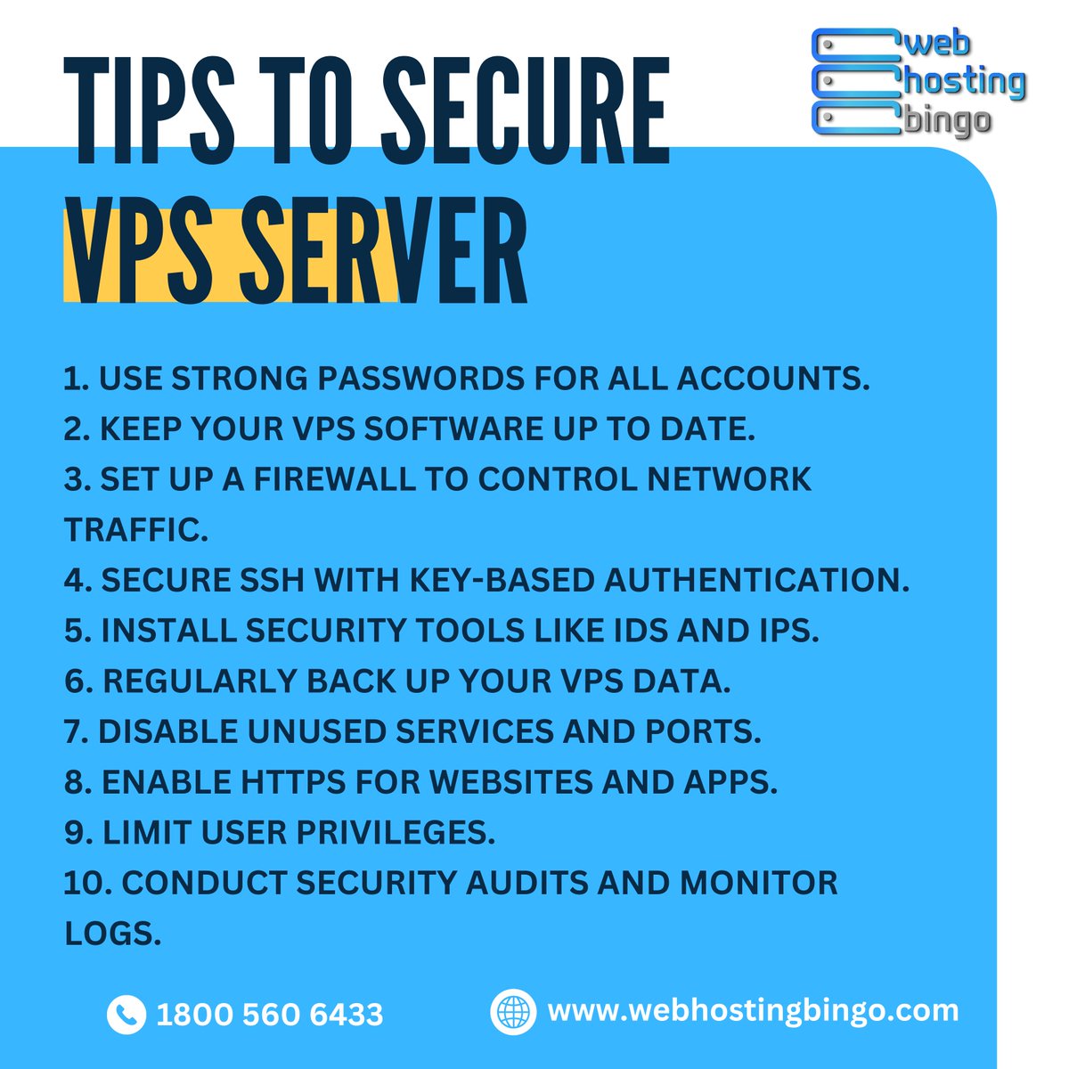 WebHostingBingo's tweet photo. Protecting Your VPS: Essential Tips You Need to Know  

For more info, Visit: https://t.co/eAT5rJdIVo 

#tips #VPSHosting #webhosting #security #webhostingbingo https://t.co/zZZfvLyqqT