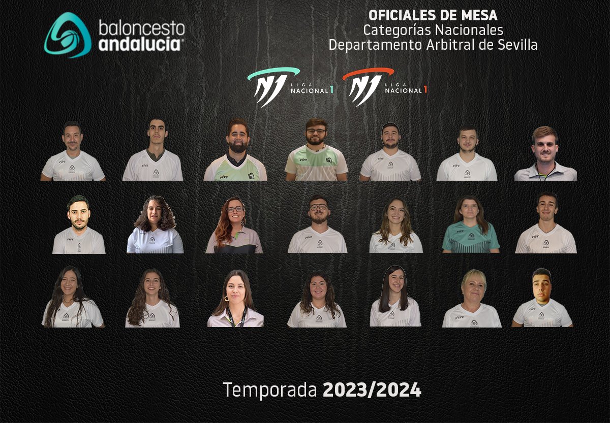 SevillaFAB's tweet photo. 🔝 El listado de Oficiales de Mesa para las categorías Nacionales N1 Masculina y Femenina se hacen públicos.
El Departamento Técnico Arbitral de Sevilla, pone en marcha así la Temporada 23-24 para con sus Oficiales de Mesa
➿ Toda la información en:  https://t.co/zPJsKSPFOY https://t.co/BbiLytLE08