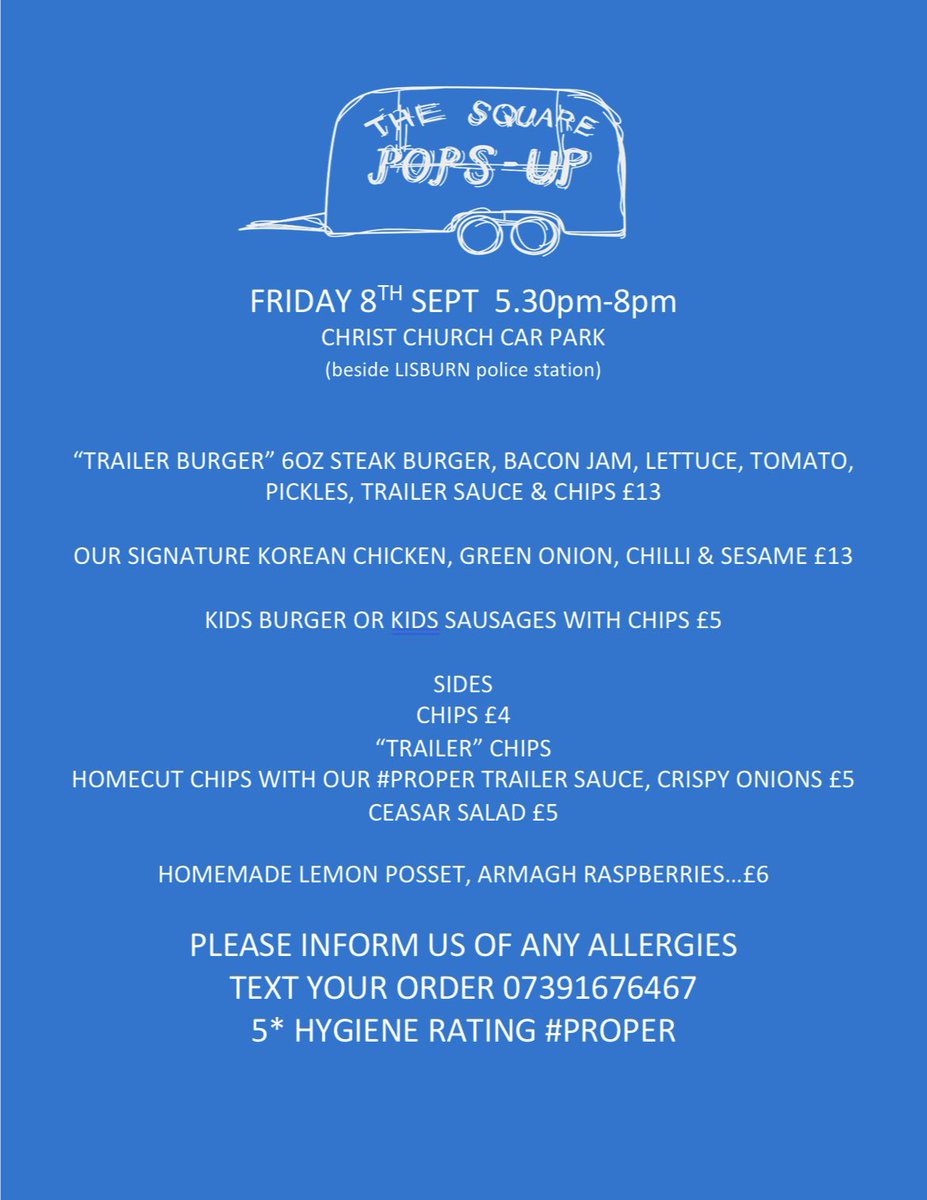 thesquarepopsup's tweet image. WE ARE BACK!!! THIS FRIDAY NIGHT, CHRIST CHURCH CAR PARK (beside Lisburn police station) 5.30PM TO 8PM #koreanchicken #burgers #ceasarsalad #kids #getyourorderin