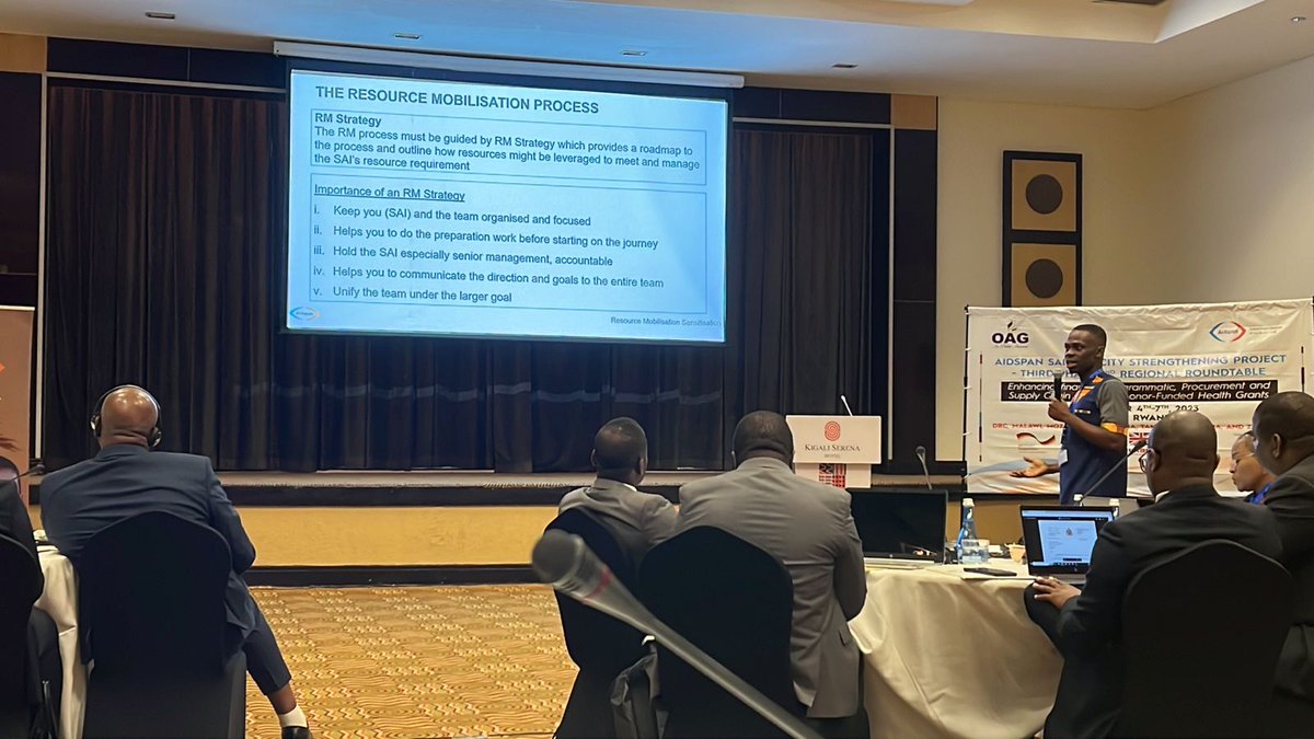 aidspan's tweet photo. 📢Kicked off our Sensitization Workshop today, a precursor to the 2nd regional roundtable! 
With our newly developed Resource Mobilization Guide, we're empowering SAIs to champion for the resources they deserve.💰
Ensuring accountability &amp; transparency is our collective mission🌐 https://t.co/pShGm2gwzD