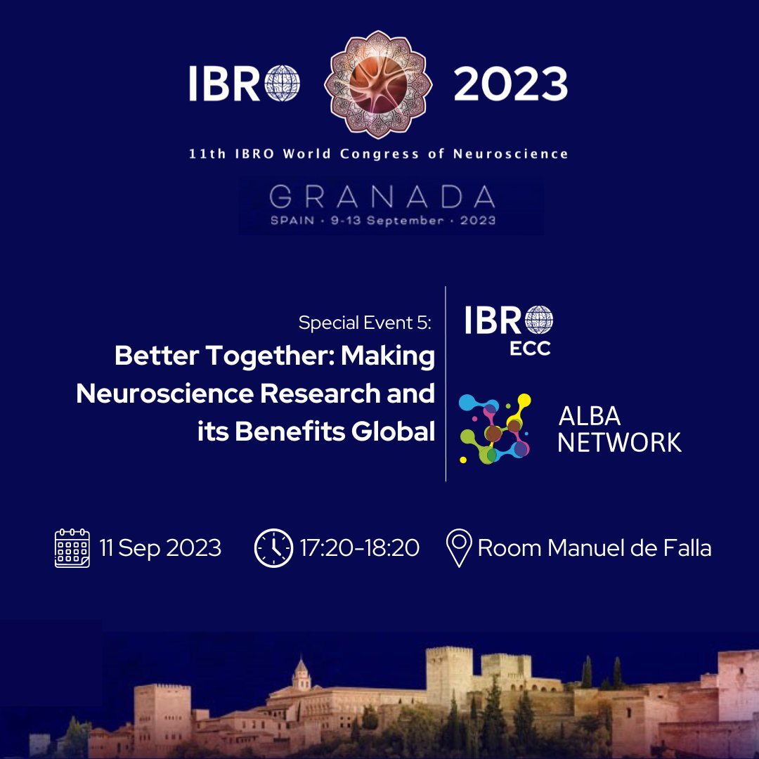 Join the discussion at the ALBA-ECC Event – Better Together: Making Neuroscience Research and its Benefits Global. Hear about how to build 🧠 research capacity around the 🌎 and how this benefits us all: ow.ly/KFwW50PGQwx

<a href="/network_alba/">ALBA Network</a> <a href="/srikipedia/">Srikanth Ramaswamy</a> <a href="/DelPino_Isabel/">Del Pino I</a>