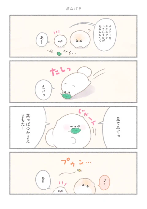 マンガ ぽぽちとぱぴち⑩ 1/2  ꒰ ՞•ﻌ•՞ ꒱.。o(  )  #ポメラニアン #漫画が読めるハッシュタグ