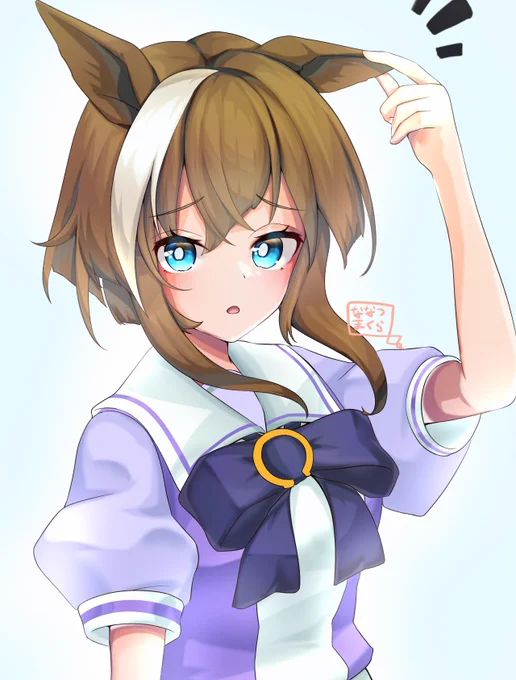 帽子洗濯中 #ウマ娘  #シュヴァルグラン 