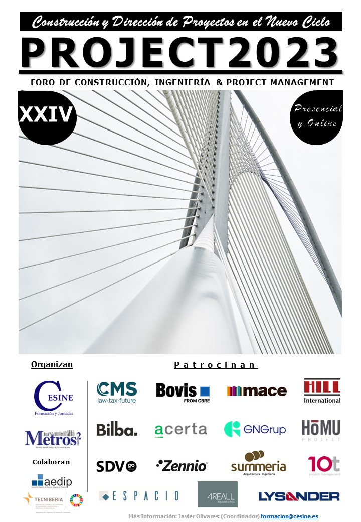 #PROJECT2023 celebrará el próximo 27 de septiembre en Madrid su XXIV edición reuniendo a los primeros directivos del sector de la #construcción, #ingeniería y #projectmanagement 
➡metros2.com/jornadas