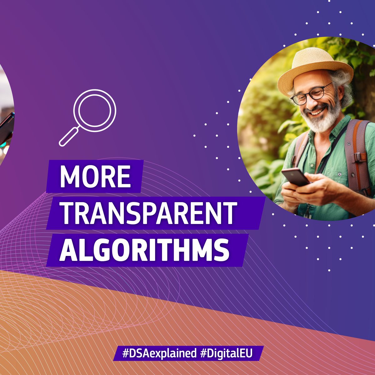 DigitalEU's tweet photo. 🌐👩‍💻 Wondering what kind of changes you will see in online platforms &amp; search engines?

The #DigitalServicesAct is changing the online world for the better, protecting your fundamental rights, &amp; making the internet more transparent &amp; fairer.

Learn more in our #DSAexplained ↓