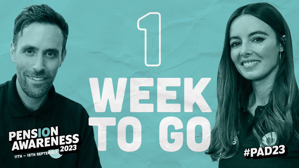 It’s nearly time - only 1 week to go! Register now to our free live shows & Q&A sessions with our experts. We’re here to help you! pensionawarenessday.com #PAD23 #pensions