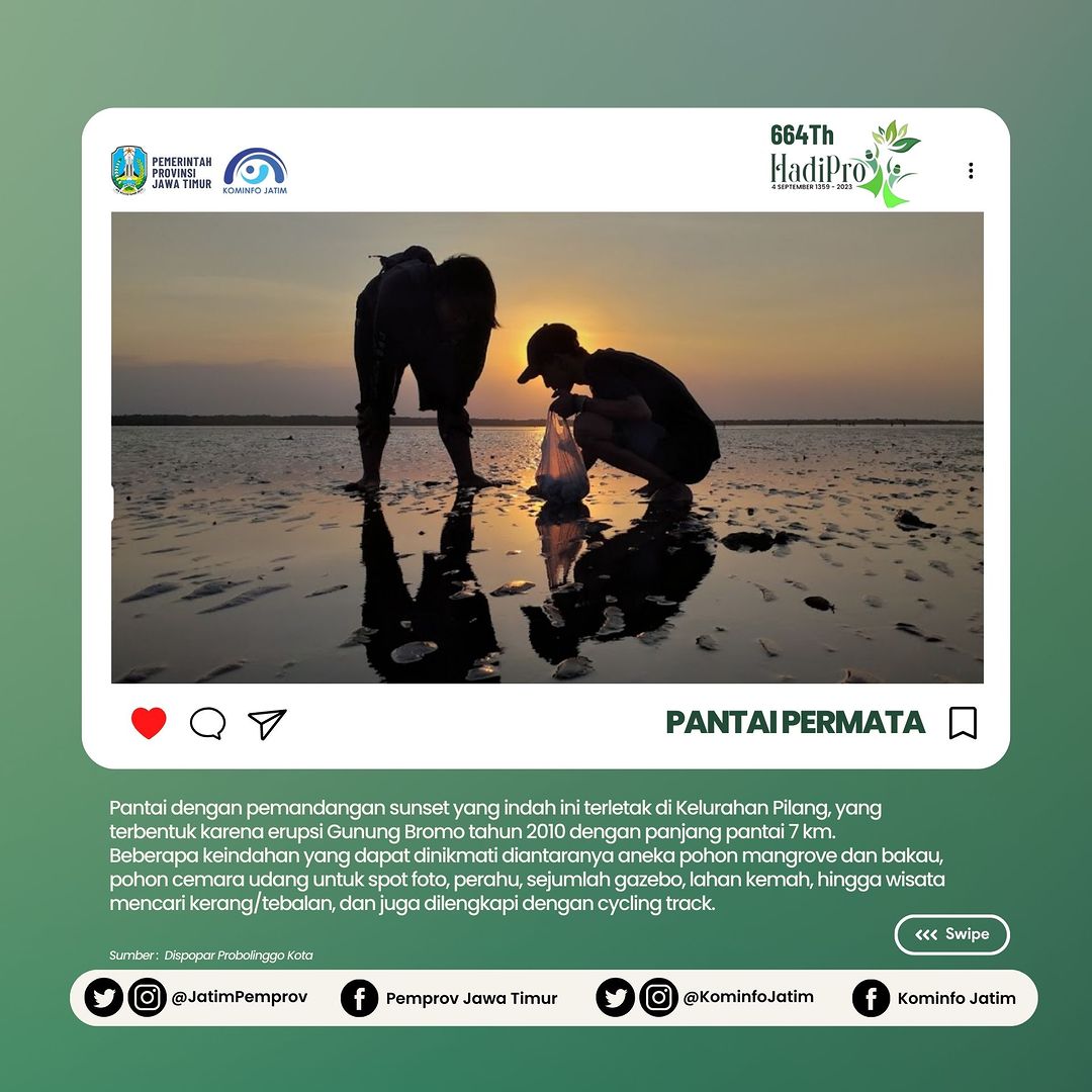 JatimPemprov's tweet photo. Segenap keluarga besar Pemerintah Provinsi Jawa Timur mengucapkan,
Selamat Hari Jadi Ke-664 Kota Probolinggo.
@KhofifahIP
@EmilDardak 
@kemkominfo https://t.co/kQv9R6ol9q