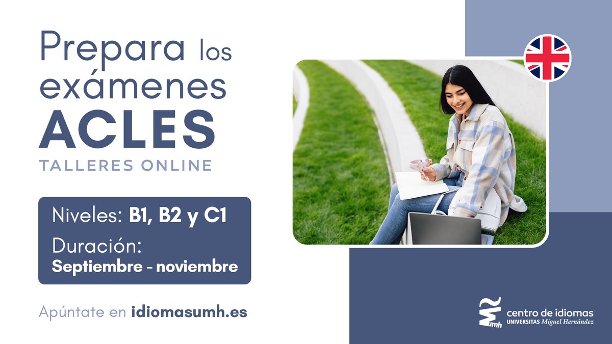 Centro de Idiomas UMH (@idiomasumh) on Twitter photo ¿Te gustaría presentarte al examen oficial de ACLES pero todavía no tienes el nivel? 🤔
¡Desde <a href="/IdiomasUMH/">Centro de Idiomas UMH</a> te ofrecemos la solución! 😉
➡️ Inscríbete a nuestros cursos nivel B1, B2 y C1. ✏️
Toda la información 📌:
bit.ly/PreparacionACL…
¡Te esperamos! 🙌 ¿Te gustaría presentarte al examen oficial de ACLES pero todavía no tienes el nivel? 🤔
¡Desde <a href="/IdiomasUMH/">Centro de Idiomas UMH</a> te ofrecemos la solución! 😉
➡️ Inscríbete a nuestros cursos nivel B1, B2 y C1. ✏️
Toda la información 📌:
bit.ly/PreparacionACL…
¡Te esperamos! 🙌