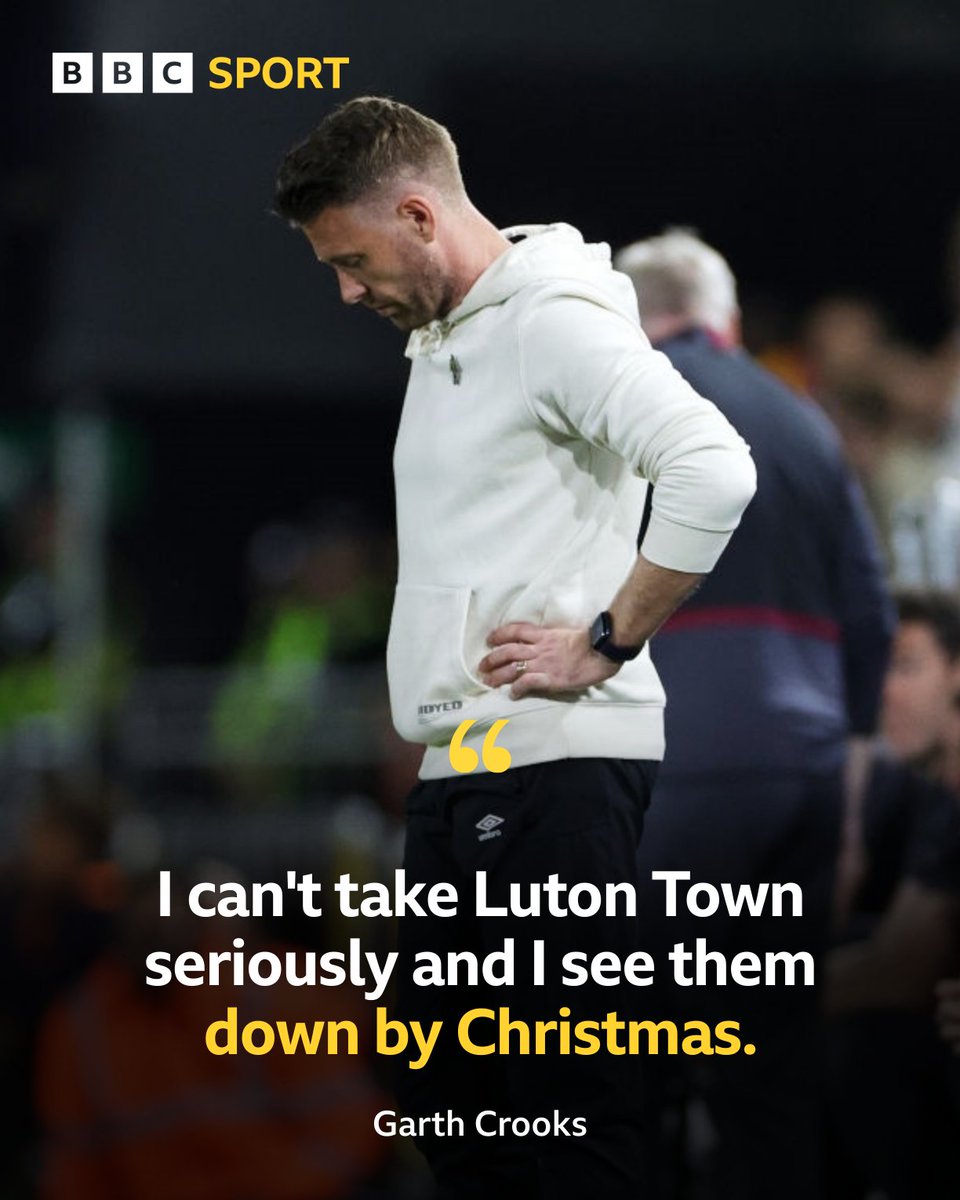 BBCMOTD's tweet photo. 😬 Garth sees Luton's poor form snowballing...

#BBCFootball https://t.co/RKDe9mYVlf