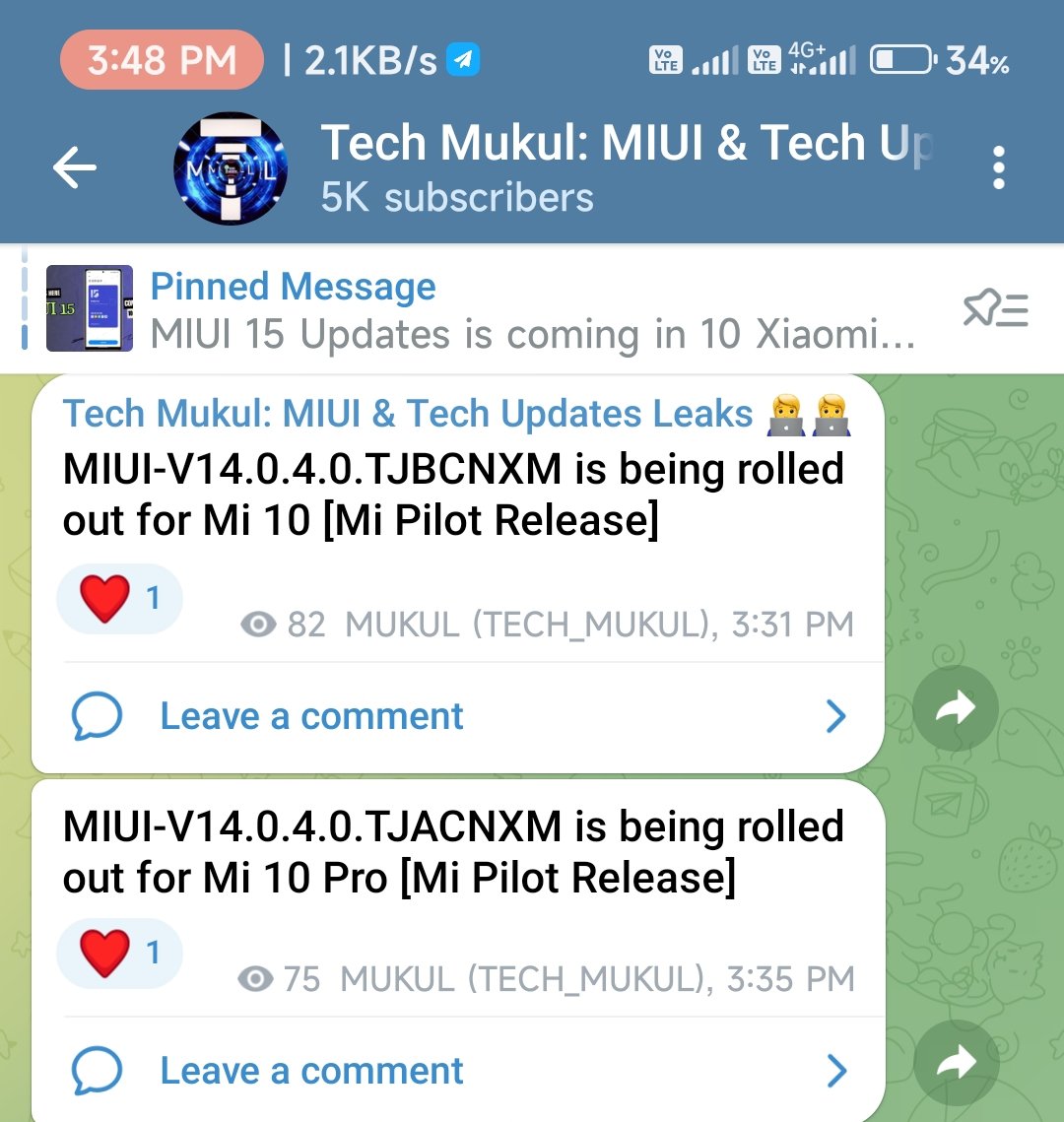 TECH__MUKUL's tweet photo. Mi 10 and Mi 10 Pro received MIUI 14.0.4.0 China Stable Updates even after EOS!!
#Mi10 #Mi10Pro #MIUI #MIUI15 https://t.co/P2DeQEH3NM