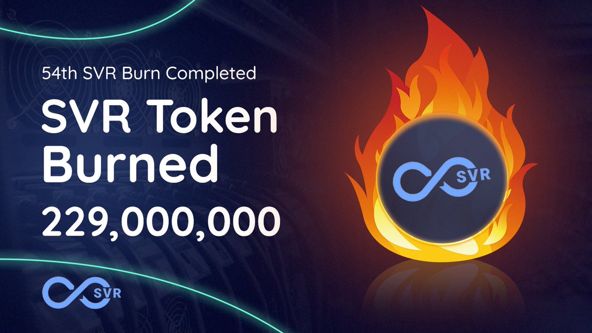 SaverToken's tweet photo. 🔥 Weekly #SaverToken Burn Update!  We're thrilled to announce the latest burn, enhancing your token value.  

⚡️ Amount of #SVR Burned:  229, 000, 000

📲 Stay tuned for next week's update with the latest #tokenburn amount. https://t.co/l3GFPYYT9U