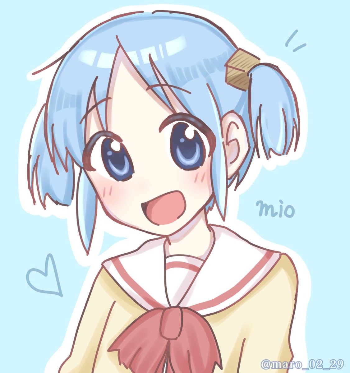 久しぶりのちゃんみお #nichijo #長野原みお #日常 #イラスト