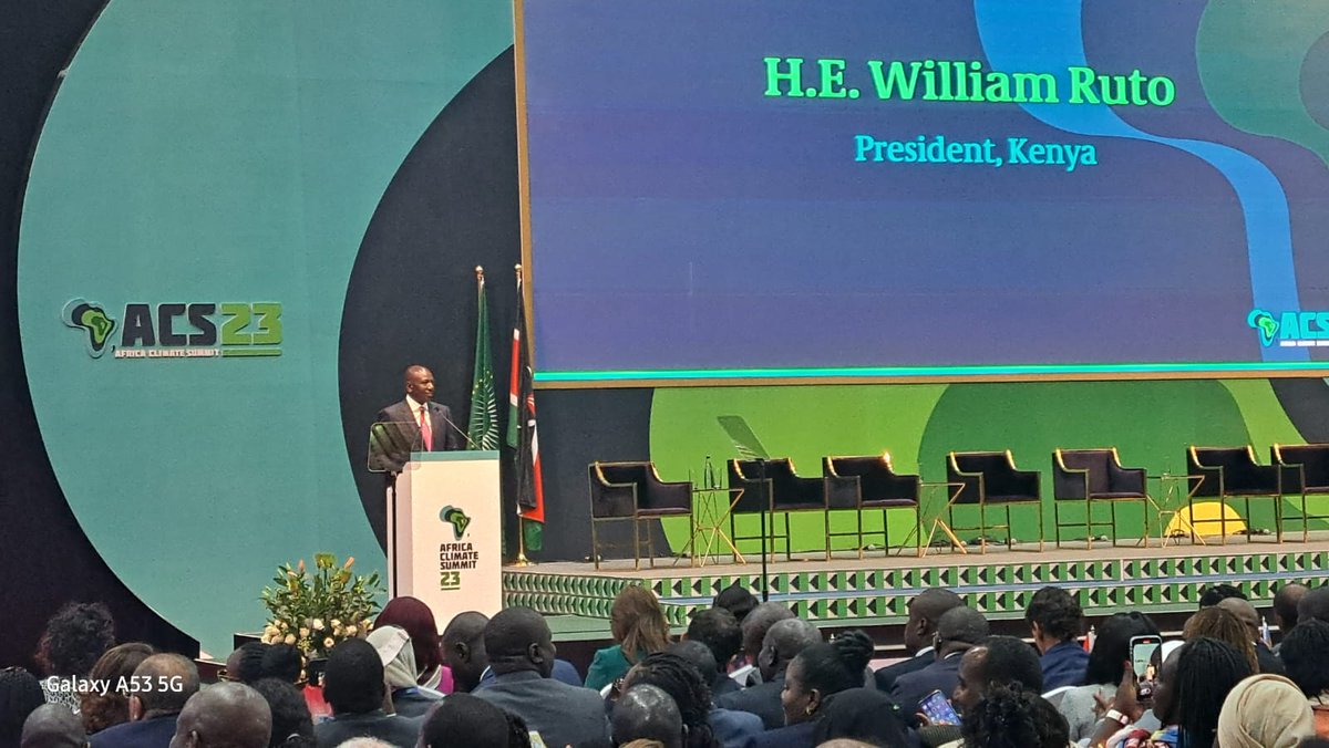 The #ACS2023 officially kicks off in 🇰🇪 this morning with remarks from President @WilliamsRuto & @_AfricanUnion Commissioner Amb. @JosefaSacko. Africa is a continent of myriad opportunities. This summit offers a platform to honour our commitments &invest in #ClimateAction.