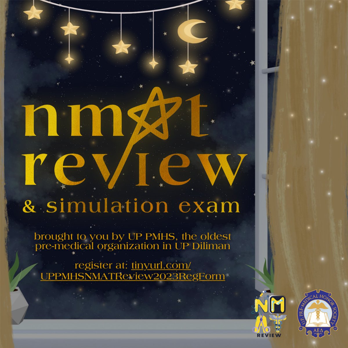 UPPMHS's tweet photo. Been wondering how you can get that 99+? Reach for the stars 📷 and seek that 99+ with UP PMHS NMAT Review 2023 and Simulation Exam! 📷

Underneath the moonlight, a path to 99+ awaits for you with a lot of things in store! 📷 https://t.co/XCfcgXLFD9