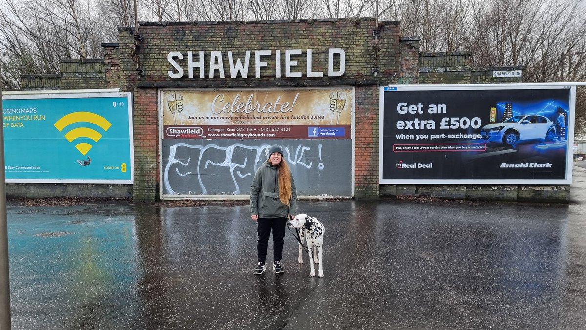 Hampdeners's tweet photo. Good things come to those who wait โ๏ธ
The Scotch Professors are on their comeback tour ๐
They have waited and waited.
#FootballsSquareMile
No. 9 - Shawfield Stadium
Starring our best pal Lindsay from @GLAfootballtour and Elvis the dug.
15 sites done, 6 to go.
#ScoEng1872 https://t.co/RbzSaJ56Zq
